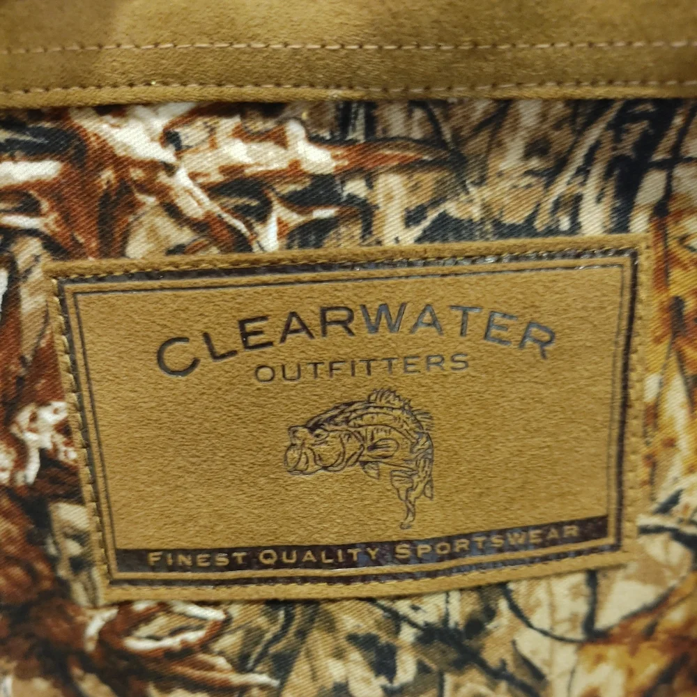 CLEARWATER OUTFITTERS SUEDE TRIM DEER HUNT SHIRT XXL - Picture 5 of 7